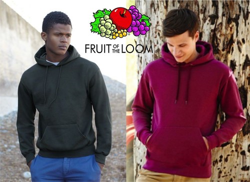 30 PEZZI STOCK Felpa FRUIT OF THE LOOM cappuccio gr 280 HOODED sweat NO ZIP  | eBay