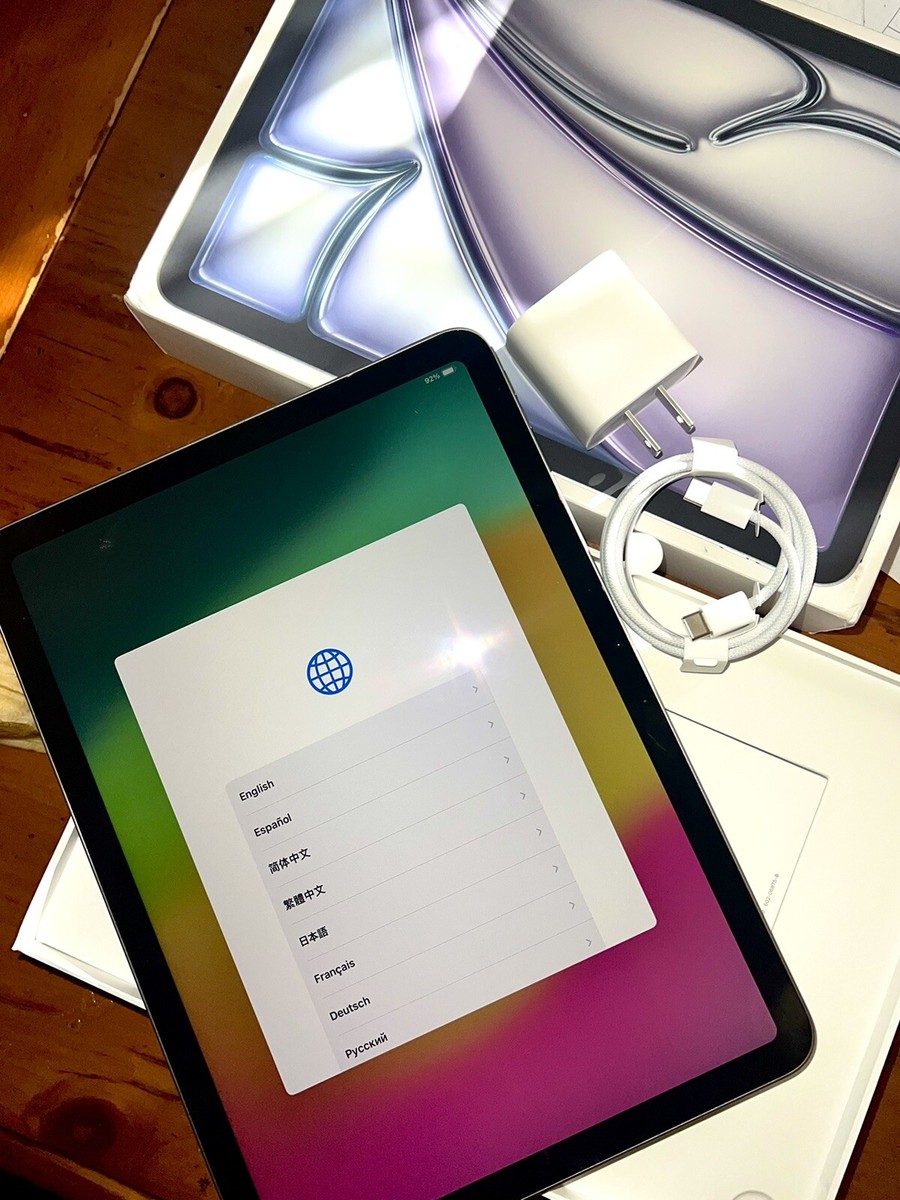New Apple iPad Air M2 6th Gen (2024) 256GB, Wi-Fi, 11 inch