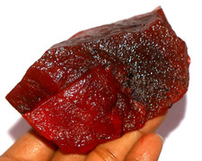 DYED Earth Mined Red Ruby Raw Natural 2200-2500 Ct Certified Rough Enhanced DKP