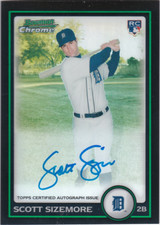2010 Bowman Chrome Refractors #199A Scott Sizemore Auto /500 - NM