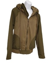 Khaki Drei Master Jacket Size Medium Top Quality Garment Zipaway Hood Pockets