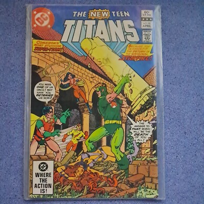The New Teen Titans DC universe comic. from 1982. Volume #18