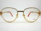 Occhiali vintage con montatura in oro per adulto unisex