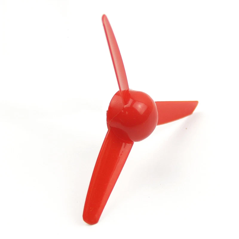 10pcs Three-bladed Red 80*2mm Propeller Air Fan Aircraft Model Helicopters HM - Image 3 of 4