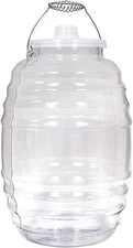 5 Gallon Jug with Lid &Handle Aguas Frescas Vitrolero Plastic Water Container
