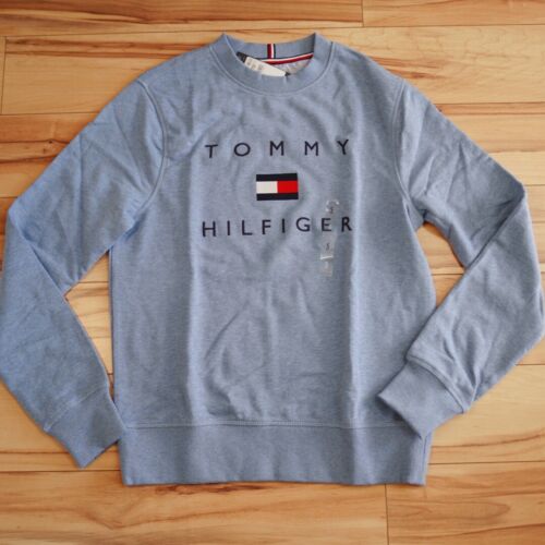 NUEVO CON ETIQUETAS Para hombres Tommy Hilfiger Cuello Redondo Logotipo Esencial Pullover Suéter Sudadera - Imagen 9 de 43