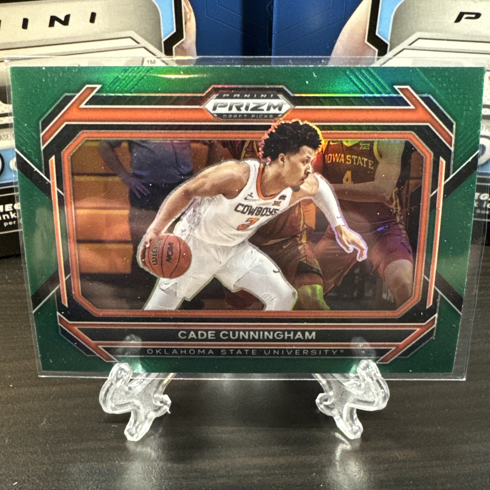 2023 Panini Prizm Draft Picks Cade Cunningham Variation Green Silver