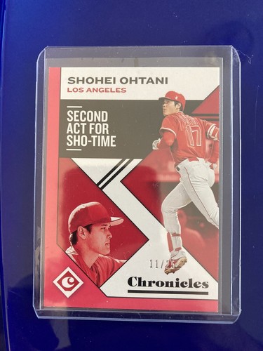 2019 Panini Chronicles Shohei Ohtani Pink SSP /25 30 Second Act For ShoTime Read