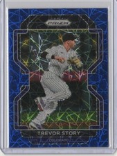 2022 Panini Prizm Trevor Story Blue Velocity Prizm - Colorado Rockies / Red Sox
