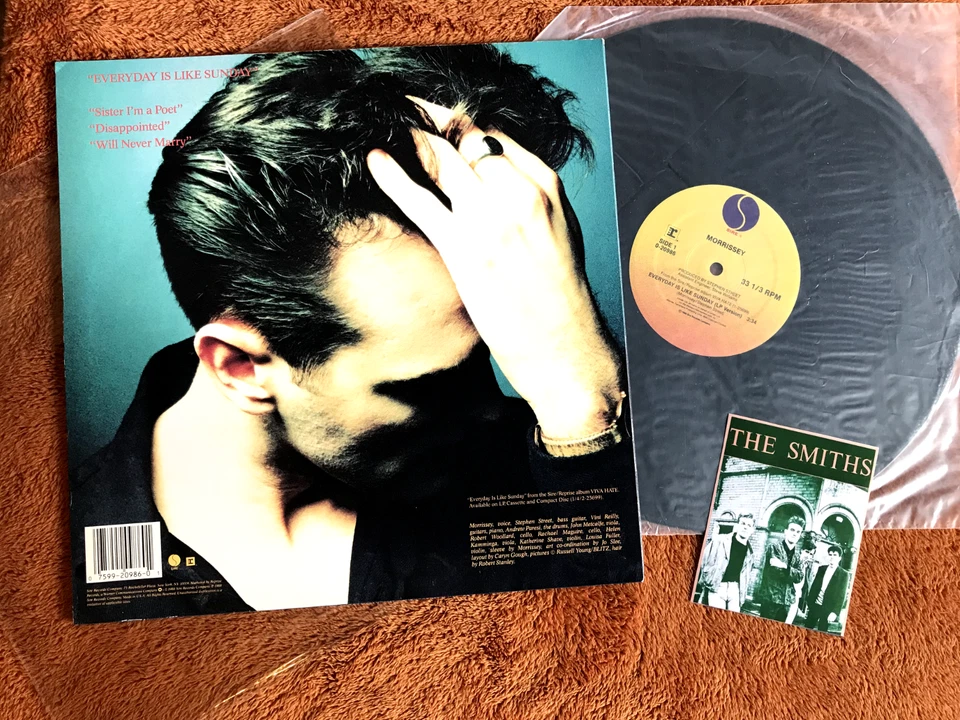 Morrissey 1988 Everyday is Like a Sunday 1st 12" Vinyl orig Smiths EP w/sticker! Foto 4 de 4