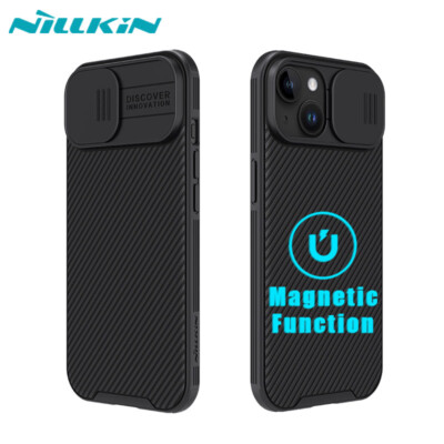 Nillkin for iPhone 15 Plus Case Lens Magnetic Comshield Heavy Duty Back Cover