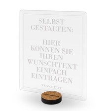 Acrylglasschild Aufsteller Acryl Gravur individuell Geschenk - Zitat