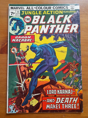Jungle Action Black Panther #11 Sep 1974 FINE+ 6.5 1st appearance of Lord Karnaj
