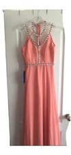 promgirl minuet long pink dresses size S ( brand new)