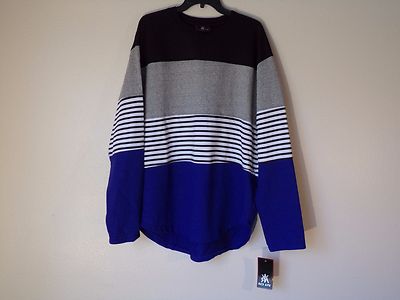 NWT RED APE L/S STRIPED CREW NECK MULTI-COLOR SWEAT SHIRT 2XL,3XL,4XL #M4
