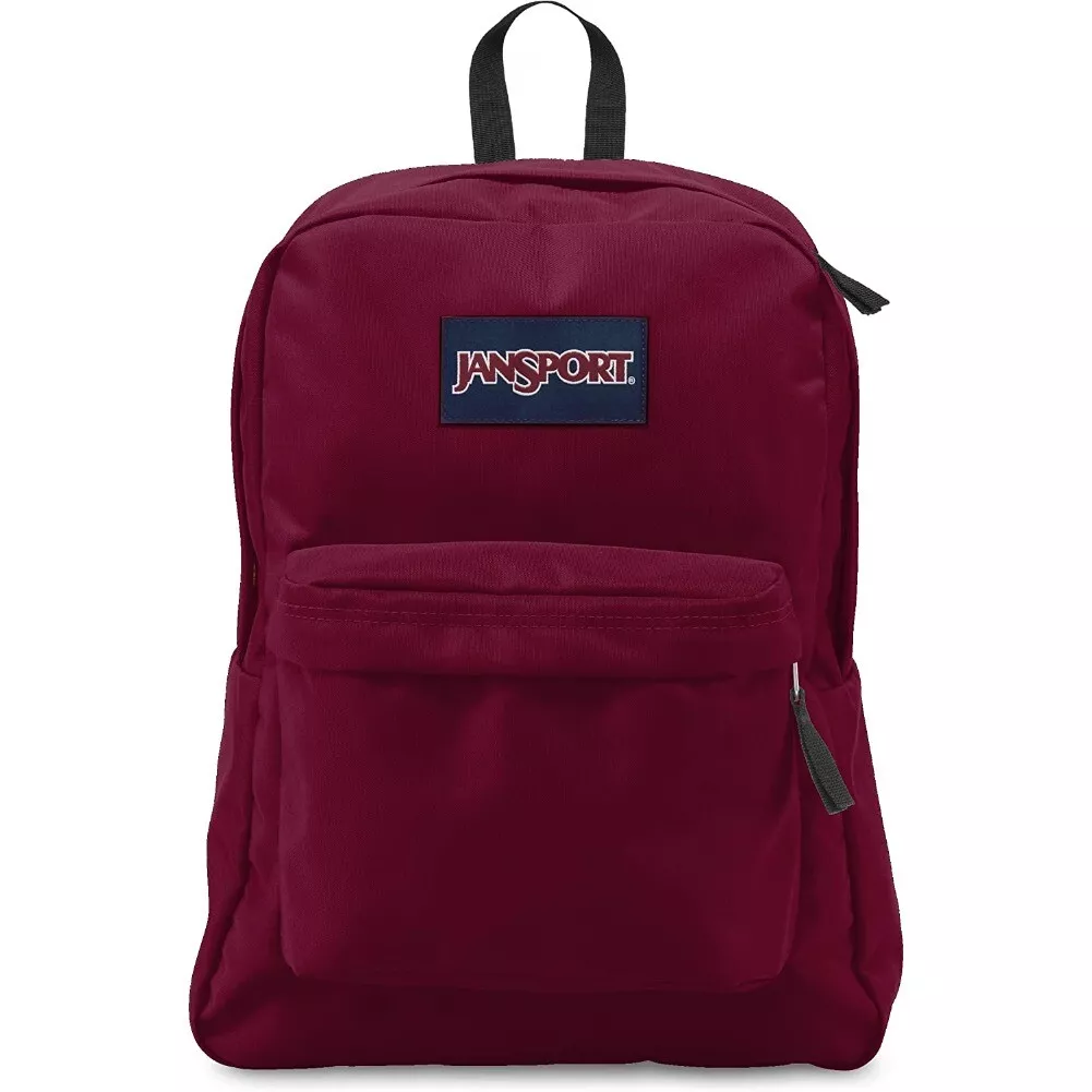 Burgundy top school backpack
