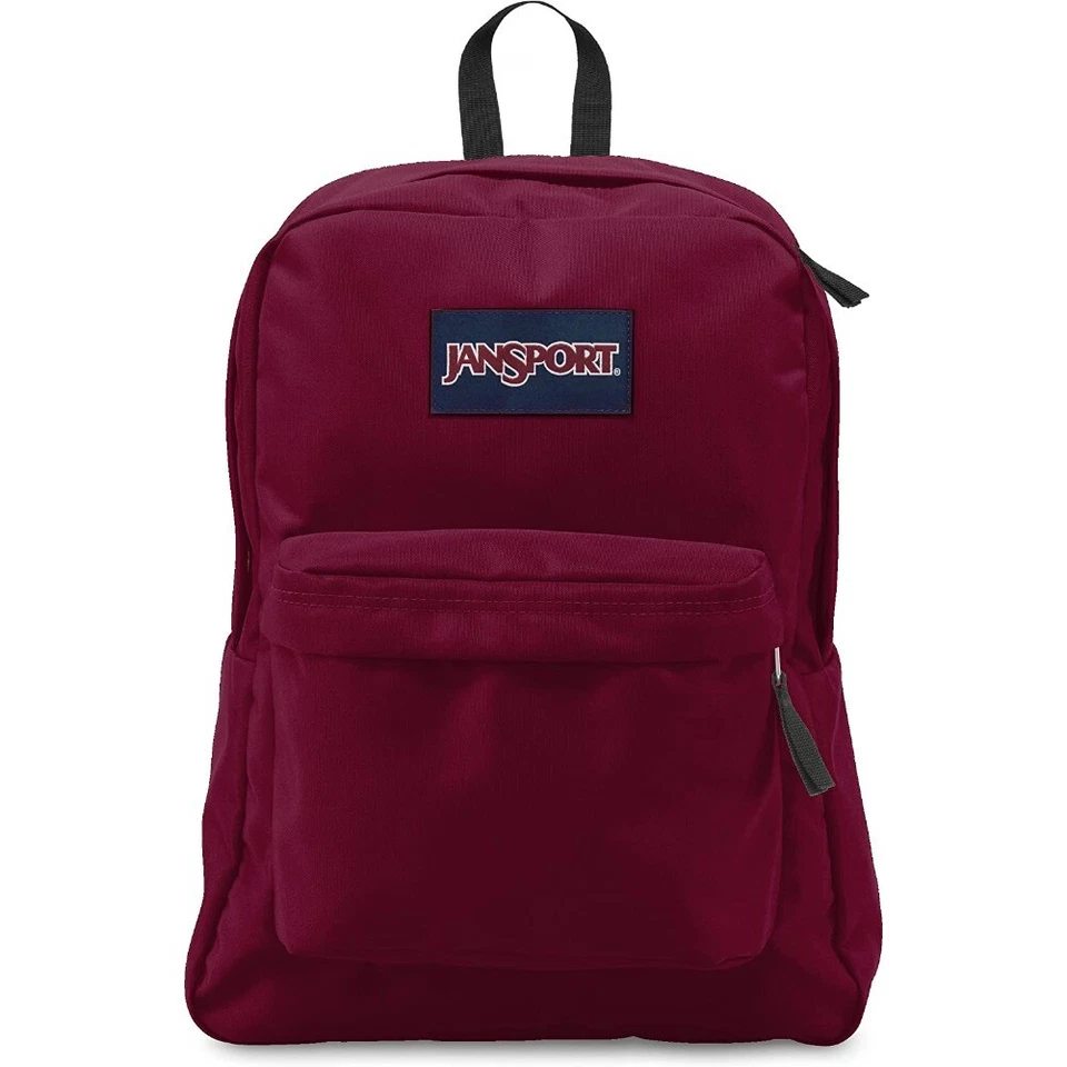 New JanSport T501 SuperBreak  Authentic School Backpack Burgundy