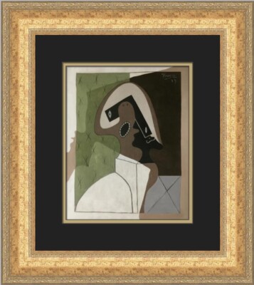 Pablo Picasso Harlequin Custom Framed Print