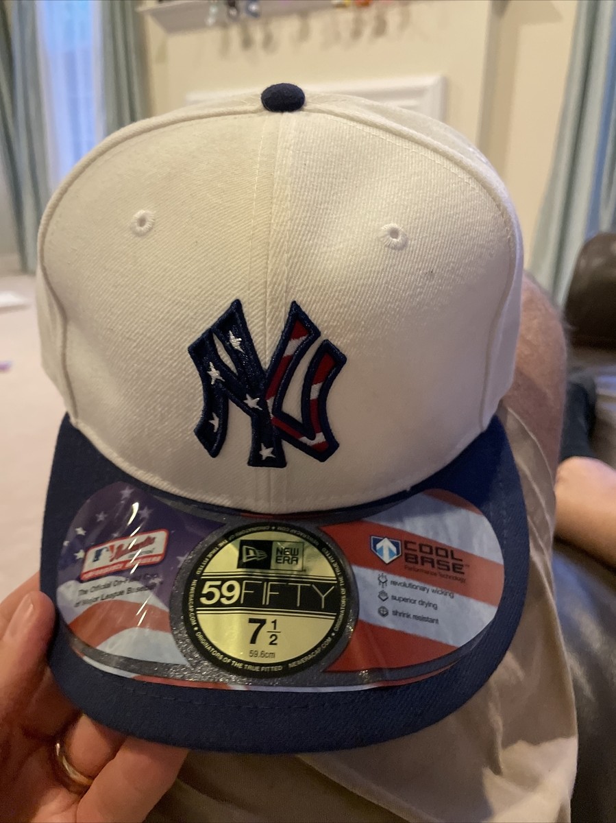New Era Cool Base New York Yankees USA Flag Stars Stripes 59FIFTY 