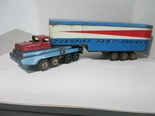 Vintage Turnpike Fast Freight SSS International Truck Pressed Steel Japan Rare