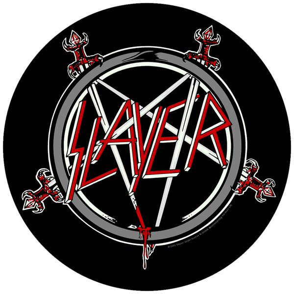 Slayer - Pentagram Round Backpatch RüCkenaufnäHer - Official Merch-image