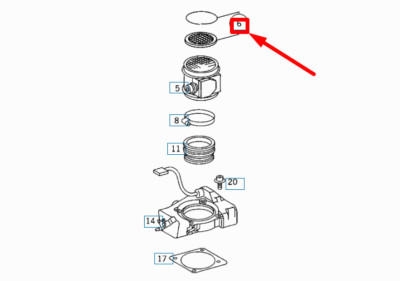NEU MERCEDES-BENZ SL R129 LUFTMASSENSENSOR STRAINER PARTS KIT 