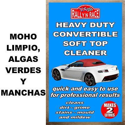Convertible et cabriolet limpiador - Moho limpio, algas verdes y manchas car