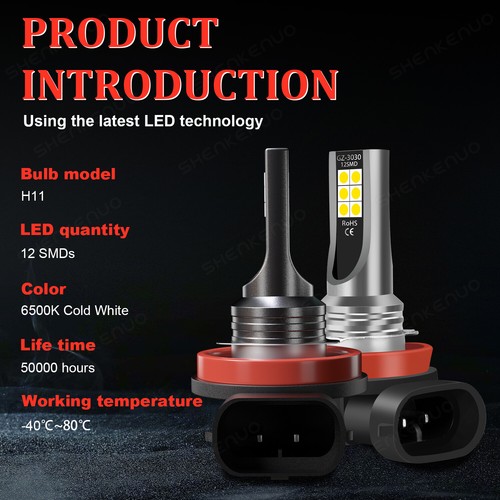 For 2011-2017 Lexus CT200h 6X Combo LED Headlight Hi/Lo + Fog Lights Bulbs 6000K - Picture 18 of 18