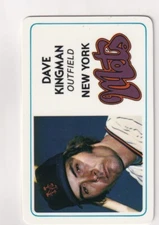 1981 PERMA GRAPHICS DAVE KINGMAN NEW YORK METS SUPER STAR CREDIT CARD JC-4453