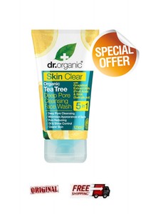 dr organic deep pore cleansing face wash