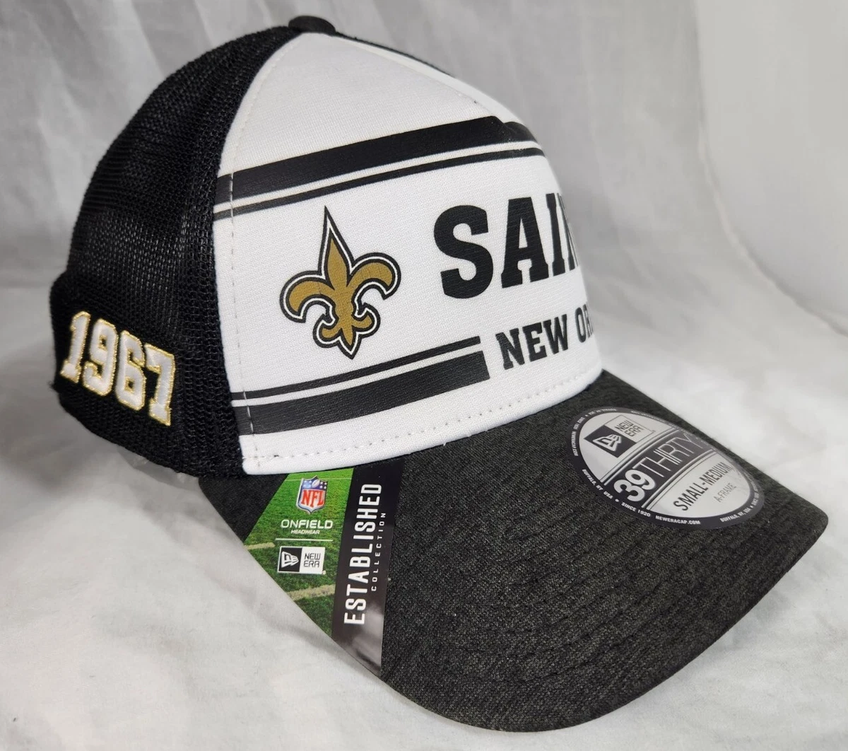 New Orleans Saints NFL 2023 Sideline New Era 9Fifty Grey Snapback Team Cap