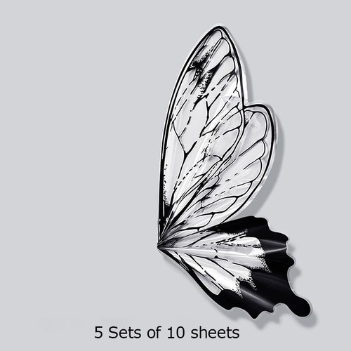 10Pcs Flower Butterfly Wings Florist Gift Wrapping Paper Bouquet Packaging Decor - Picture 4 of 29