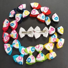 16 pieces Baby's Girl Kid Layered bow Ribbon Hair Bow Alligator Clip Lots 2.75"