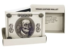 Trust In Me Printed Wallet Handcrafted Bi-Fold Men's Vegan Leather