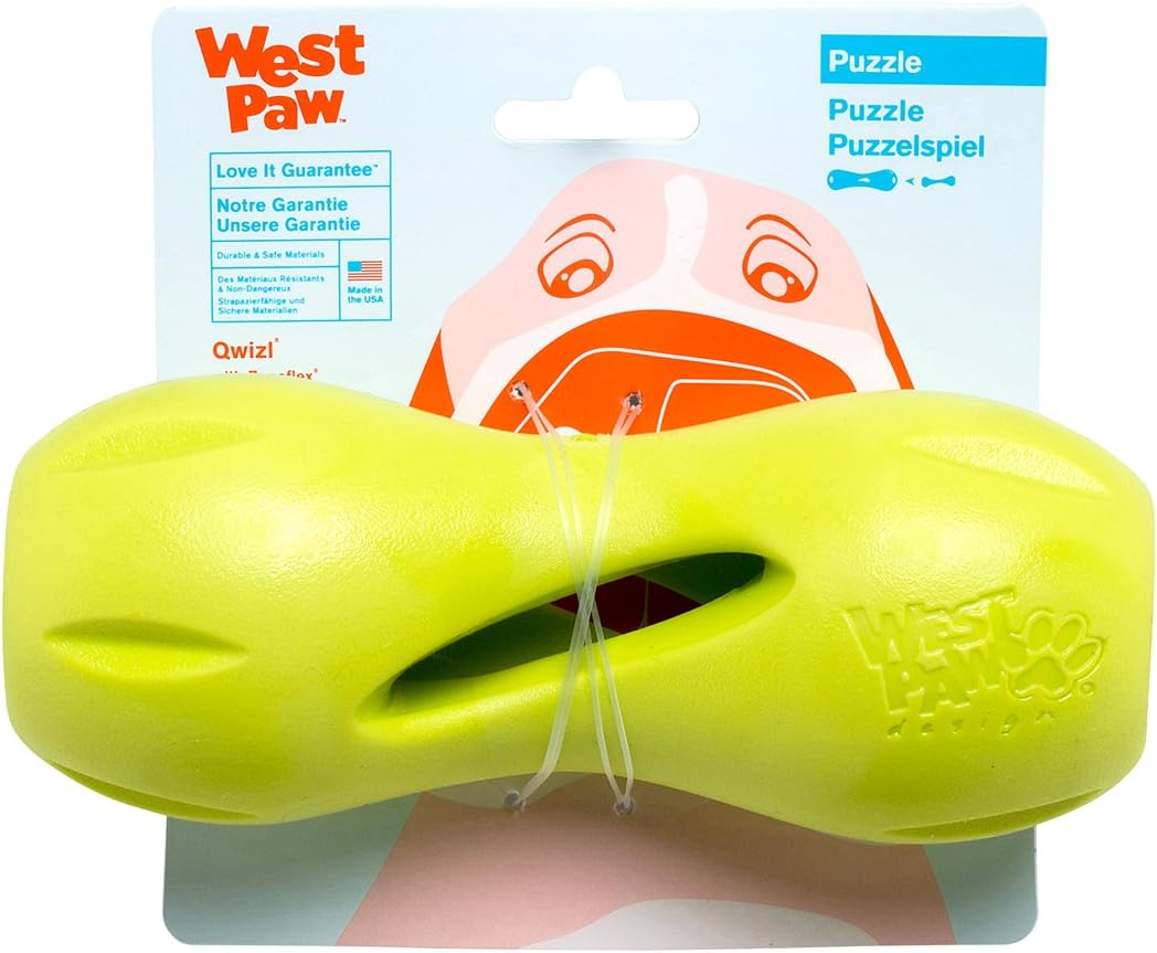 Zogoflex Qwizl Interactive Treat Dispensing Dog Puzzle Treat Toy for Dogs, Grann