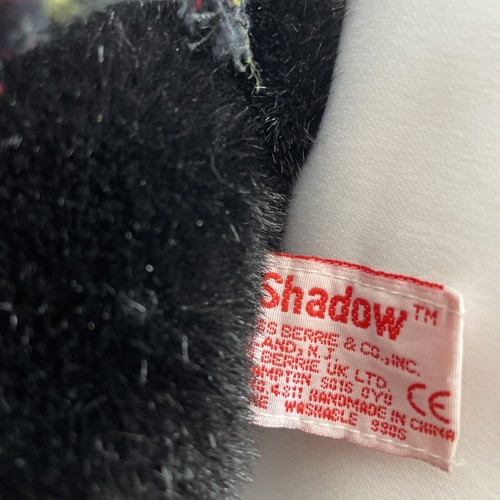 Bufanda de peluche Russ Shadow negra Scottie perro 5" nueva con etiquetas rara - Imagen 2 de 4