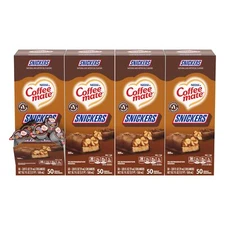 Coffee Mate Snickers Flavored Coffee Creamer Non Dairy Pack of 4 18.7oz
