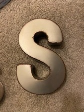 Large Letter S Decoration New with Original Price Sticker
