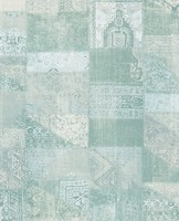 Eur 10,14/Qm /Tapete Eijffinger Masterpiece 358033 / Oriental / Patchwork TüRkis