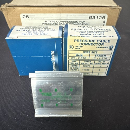 Menge 5 Thomas & Betts 63125 Farbe gleichschließend Kompression H-Gewindebohrer - Bild 1 von 3