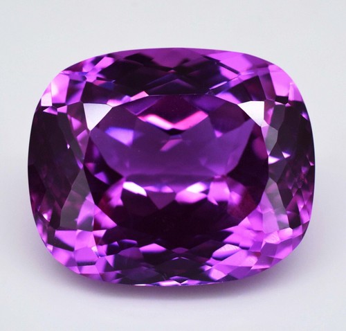 24.80 Ct Natural Pinkish Purple Rhodolite Garnet Cushion Loose Gemstone, Africa