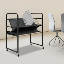 Laptop Cart 16 Device Mobile Open Charging Station, Up to 14 in Tablets Size