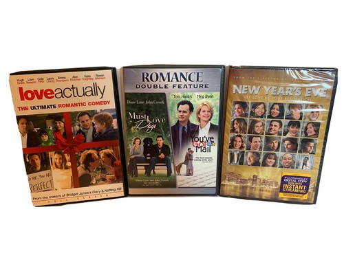Romantic DVD's: Must Love Dogs You’ve Got Mail/Love Actually New Years Eve￼ - Imagen 1 de 9