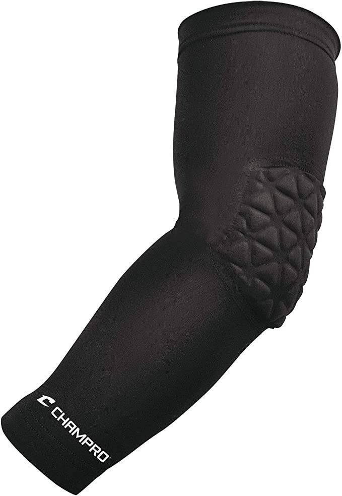 Champro Tri-Flex Knieschoner | Kompressionsschoner Mit Pad | Jugendgröße | Schwarz