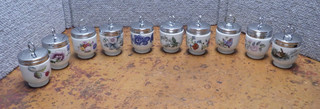 10 Royal Worcester Porcelain Egg Coddlers C2