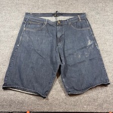 Vintage Sean John Shorts Men's 44B Blue Denim Jean Cotton Relaxed Fit Y2K Baggy