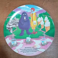 Vintage MILKSHAKE LAKE McDonalds Corp MELAMINE DINNER WARE Collector Plate 1989.