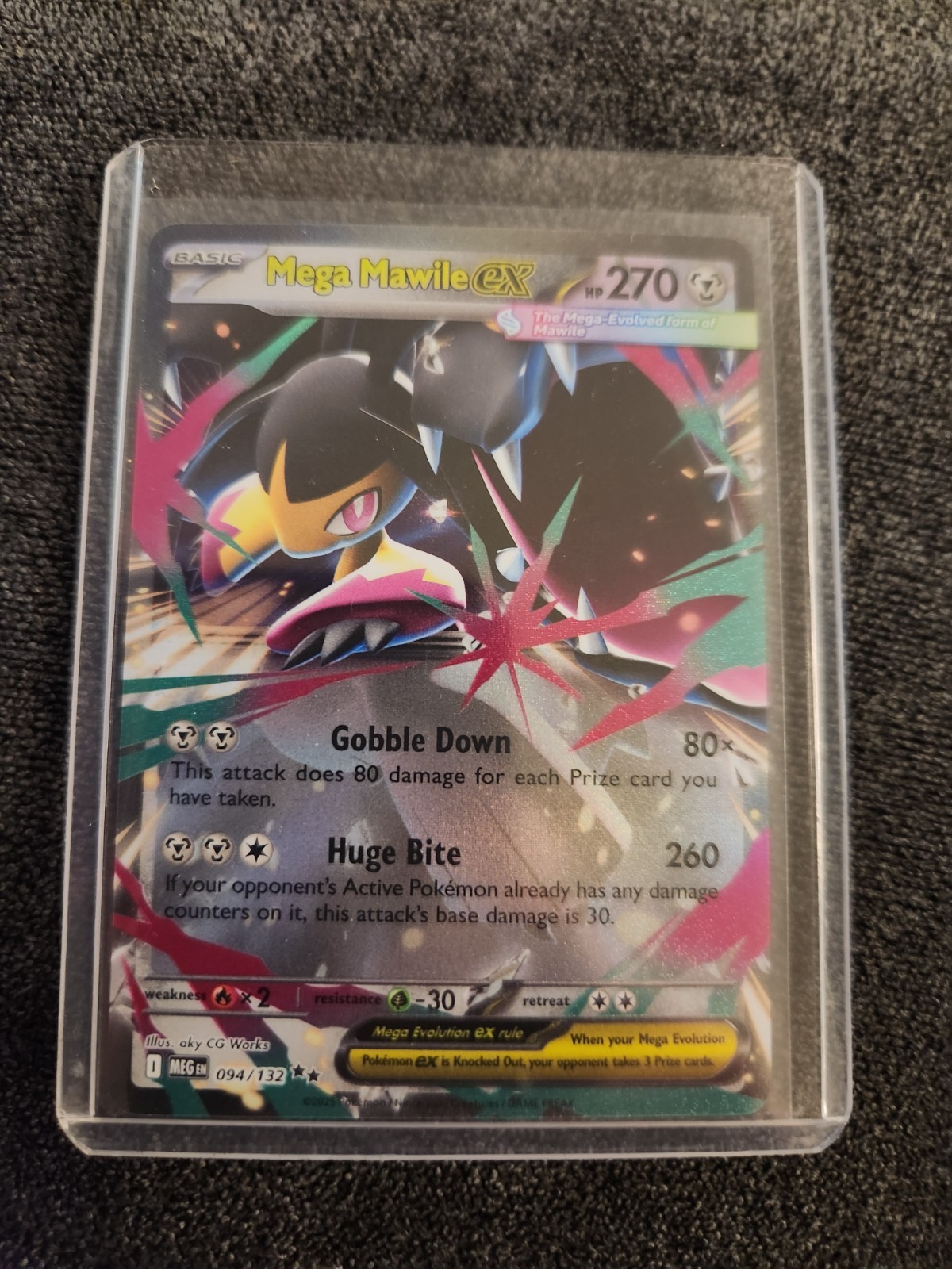 Mega Mawile EX 094/132 Mega Evolution - Double Rare Pokemon TCG Card NM