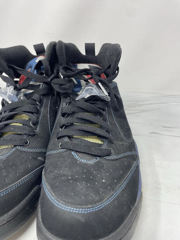 Jordan Sixty Plus Zapatillas Hombre 11 Negro Rojo Universitario Azul Francés RARO 364806 062 Foto 3 de 4