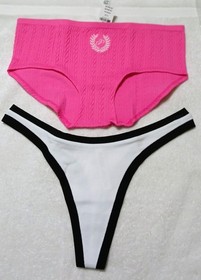 LOT of 8  NWT VICTORIA'S SECRET COTTON LACE VARIETY PANTIES L MULTICOLOR  $110